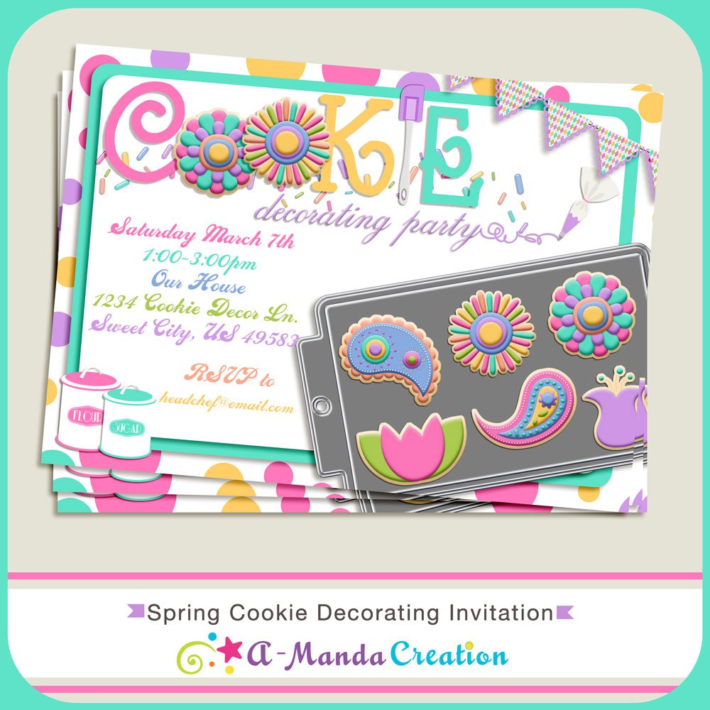 Cookie Decorating Party Invitation [aw_decorating_invite]