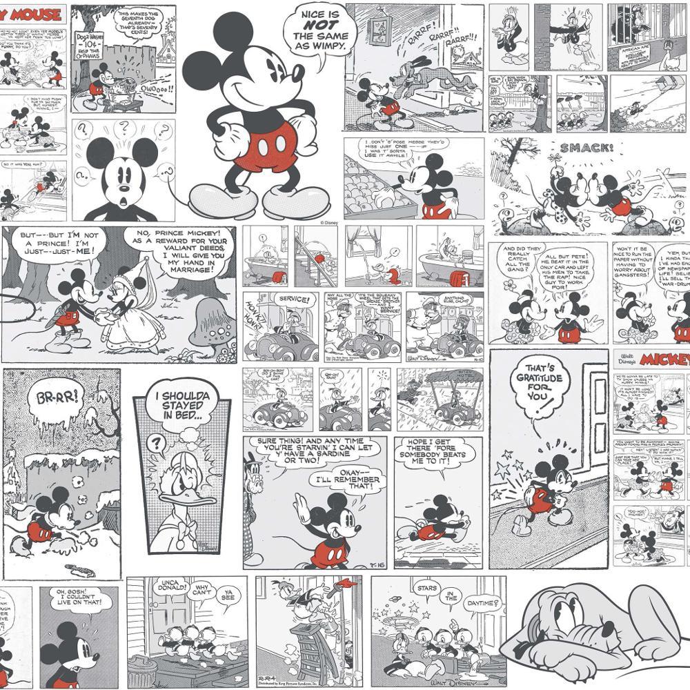 Disney Mickey Minnie Donald Duck Comic Cartoon Childrens Wallpaper