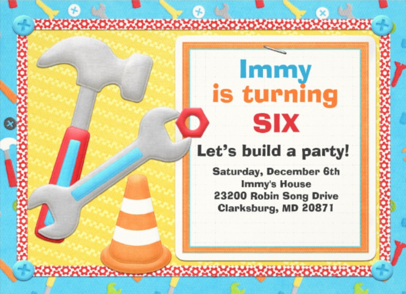 Do You Want To Build A Party  Tools Birthday For Girls