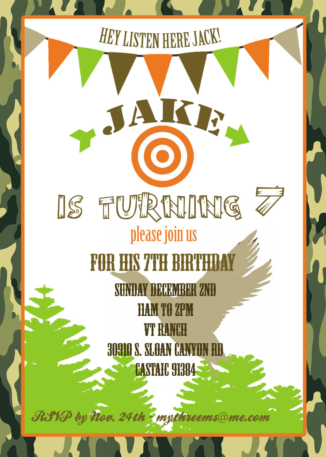 Duck Dynasty Invitation