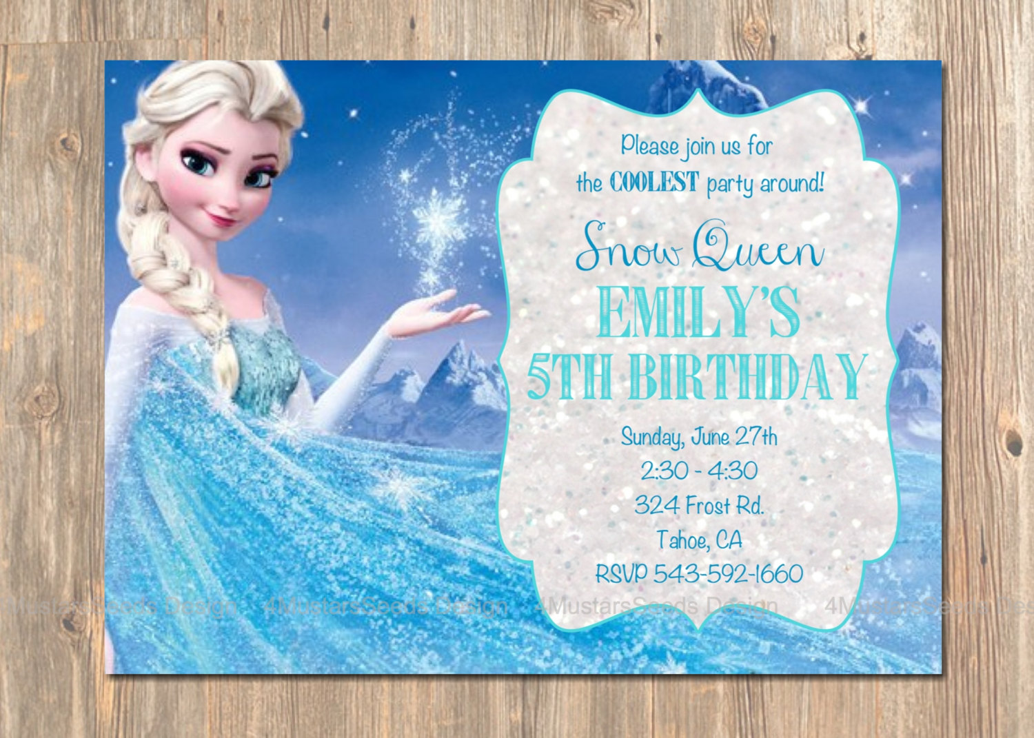 Elsa Party Invitations