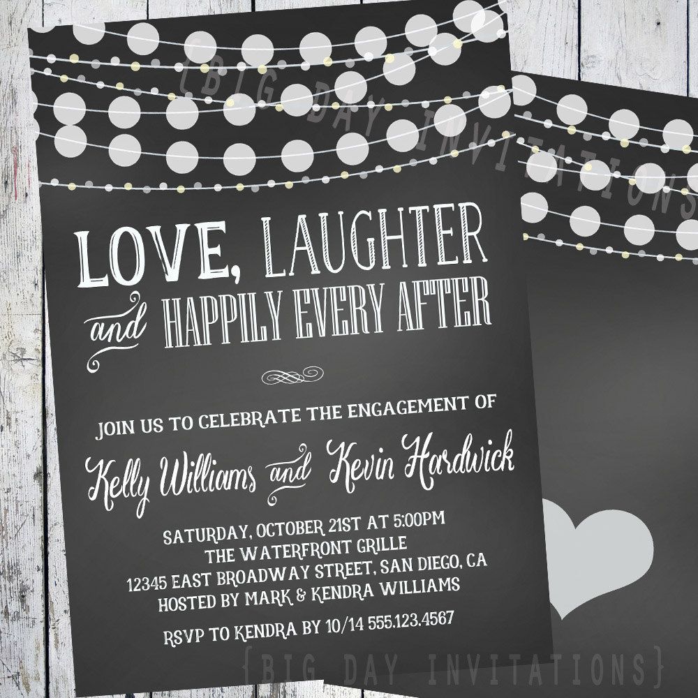 Engagement Invitations   Cheap Engagement Party Invitations