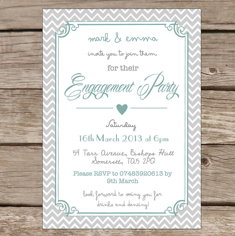 Engagement Party Invitation   Engagement Party Invitations Packs