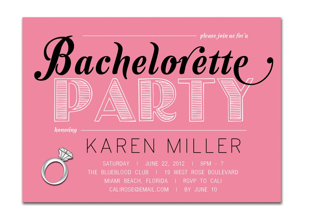Excellent With Karen Miller And Blank Pink Colored Bachelorette