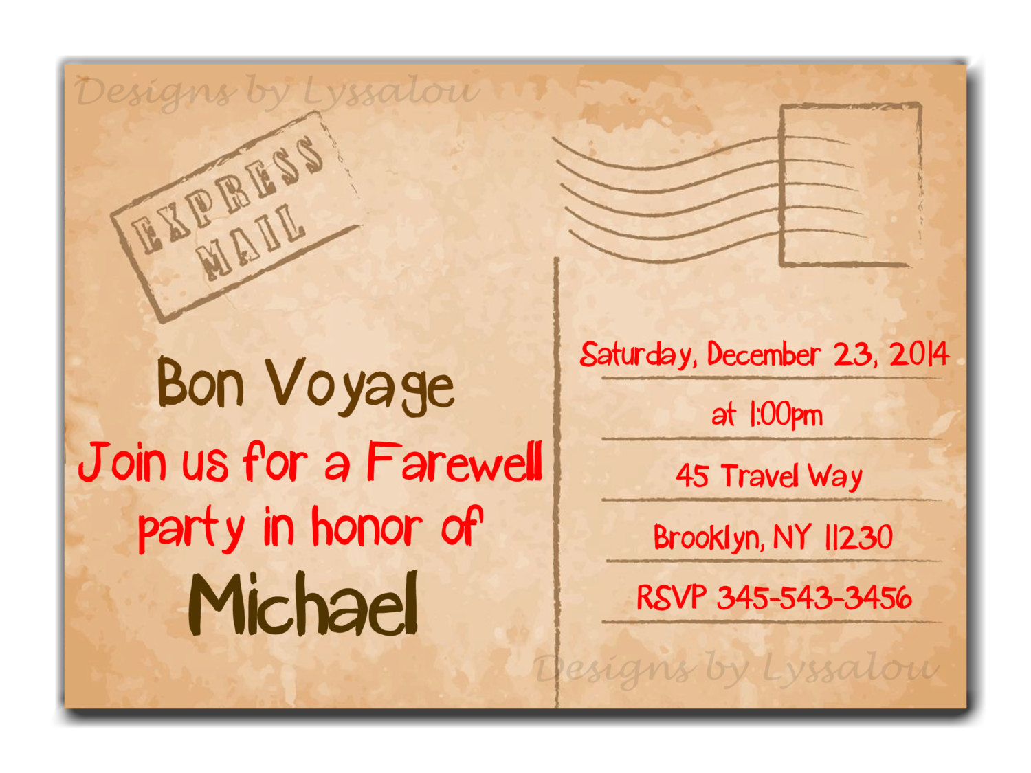Farewell Invitation