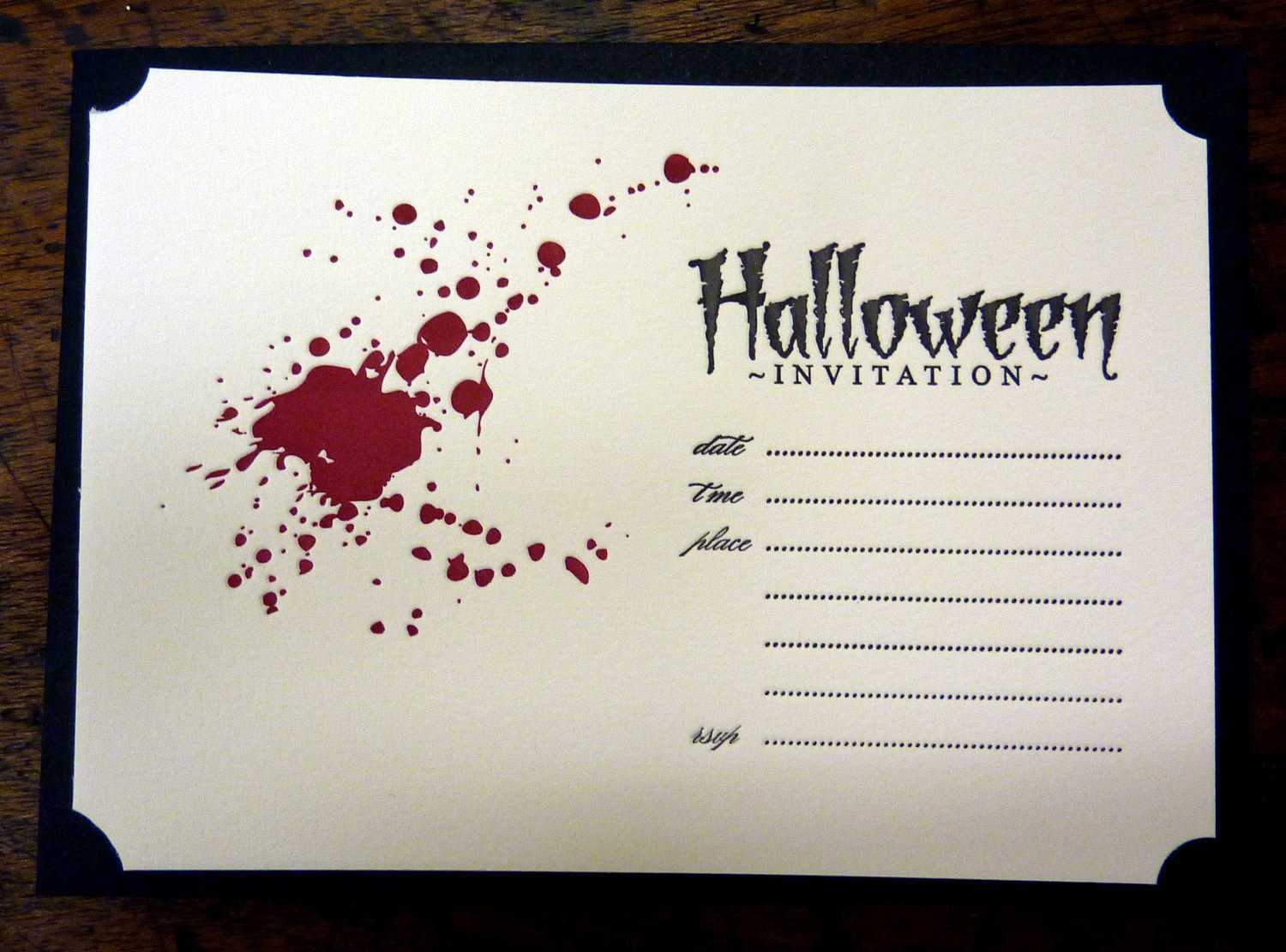 Free Halloween Templates For Invitations
