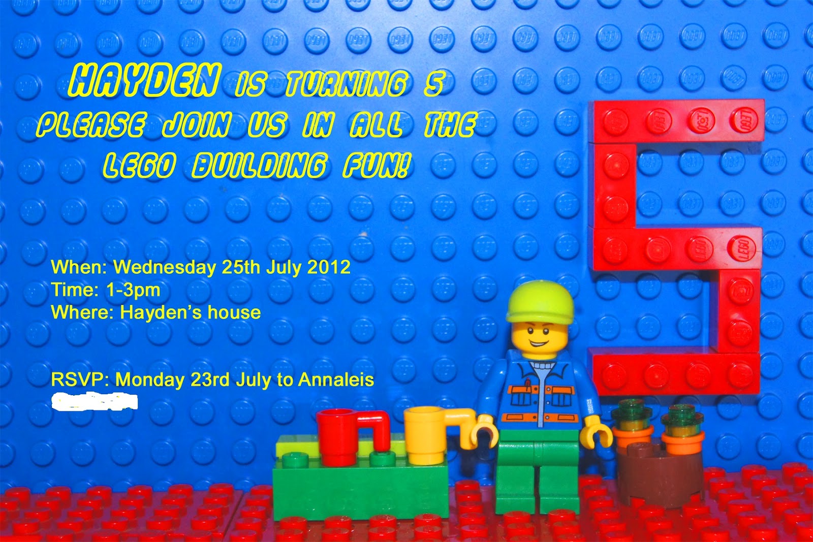 Free Printable Lego Birthday Invitations