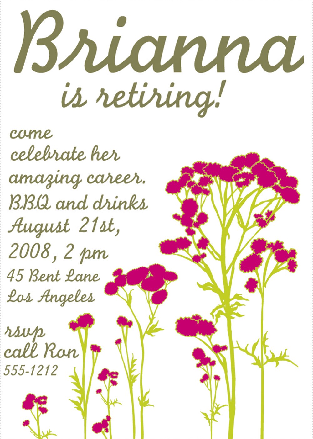 Free Printable Retirement Party Invitations