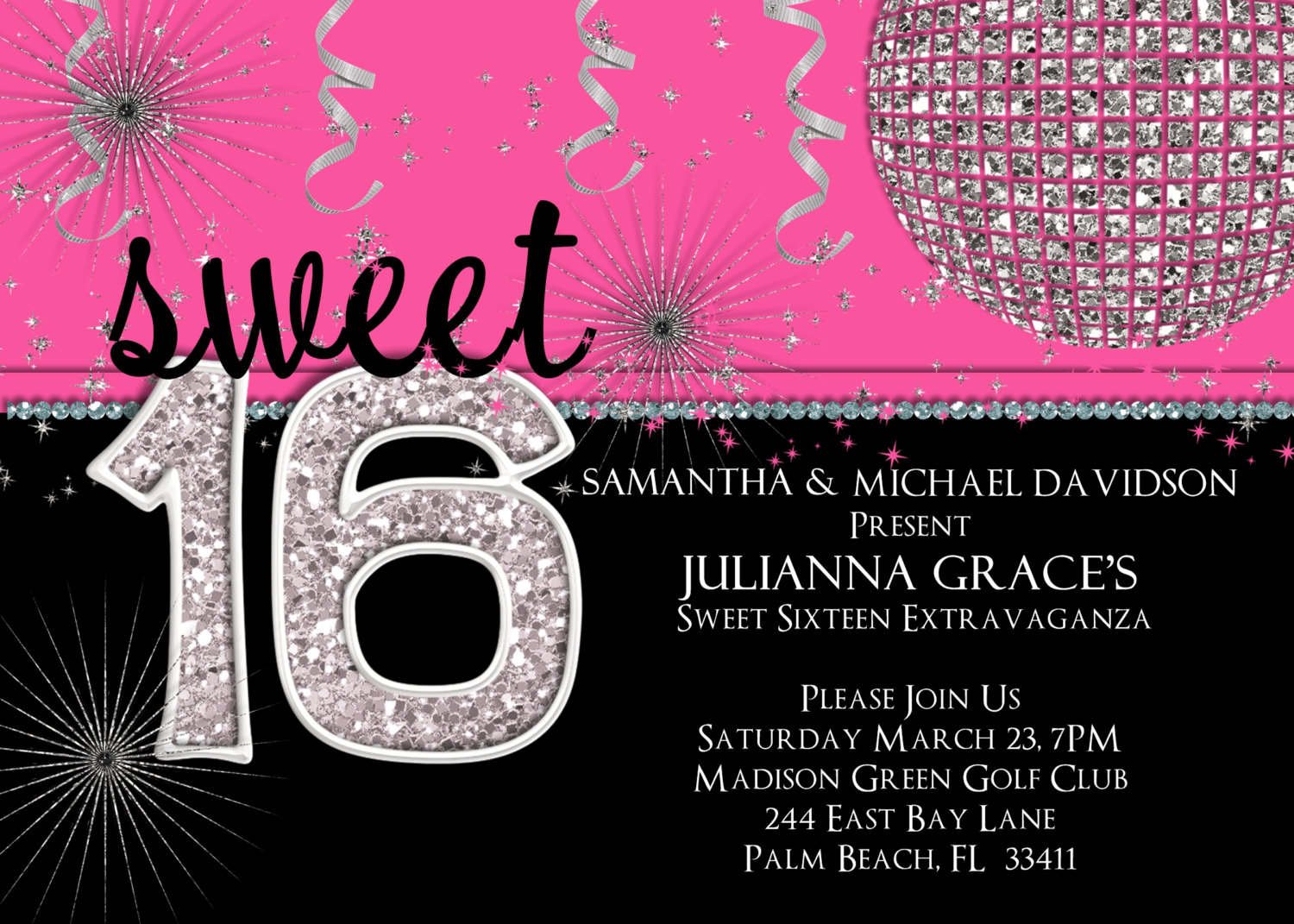 Free Printable Sweet 16 Party Invitations Luxury Free Printable