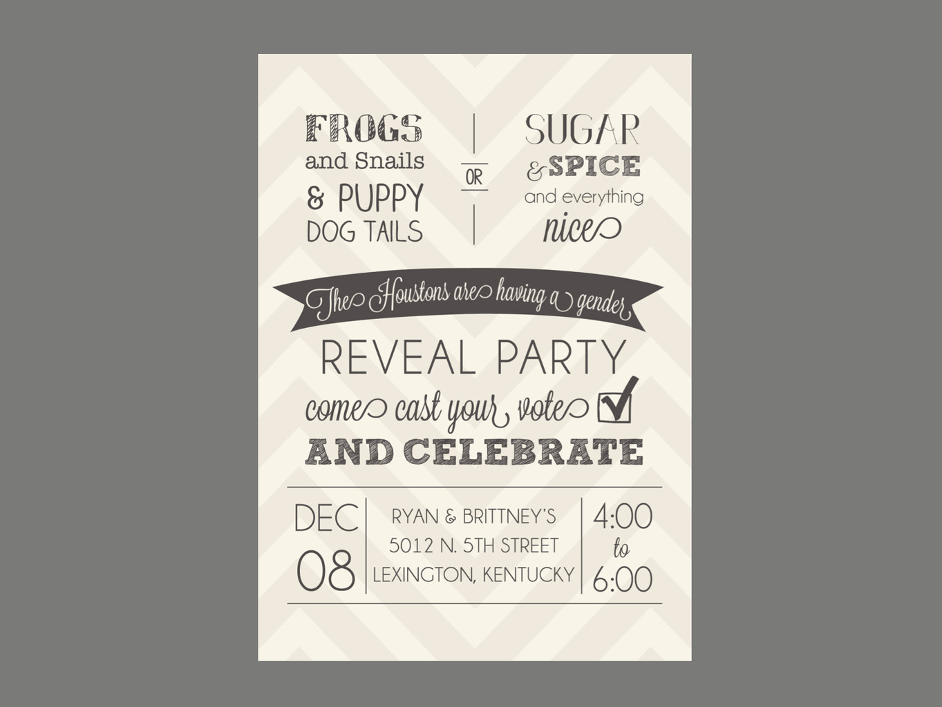 Gender Reveal Party Invitations