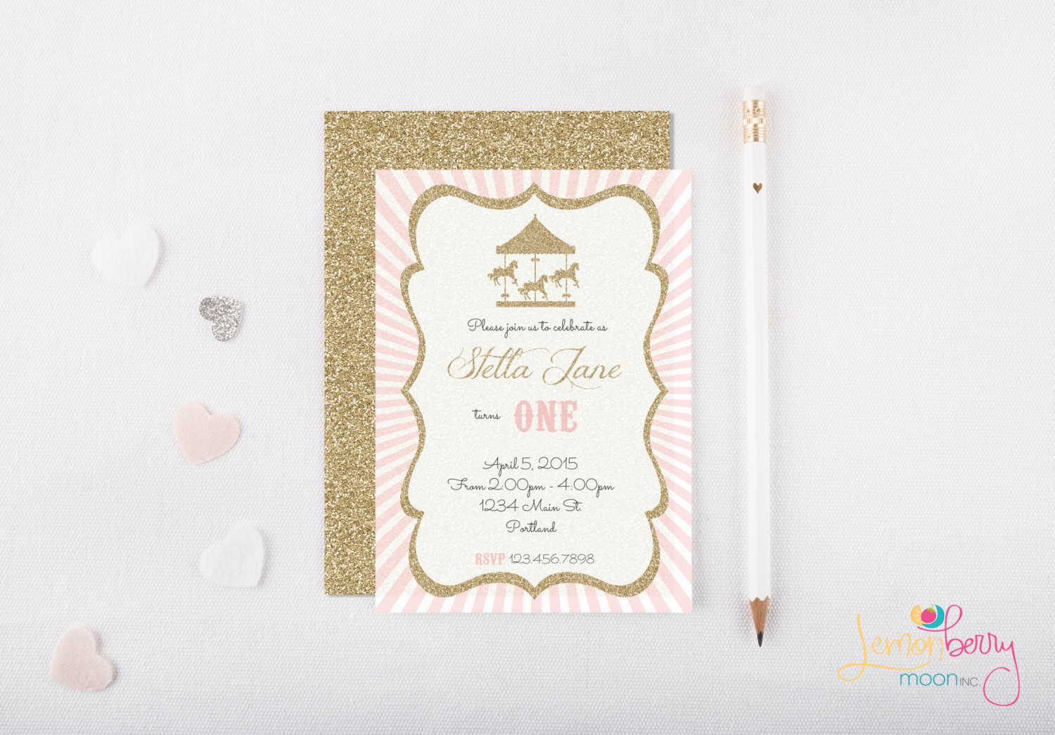 Gold Glitter And Pink Circus Carnival Theme By Lemonberrymoon