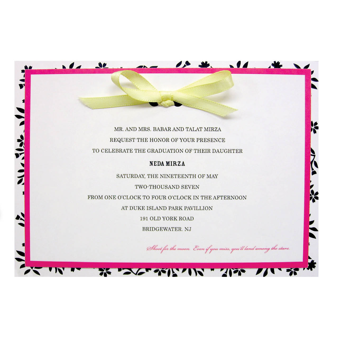 Graduation Party Invitation Card