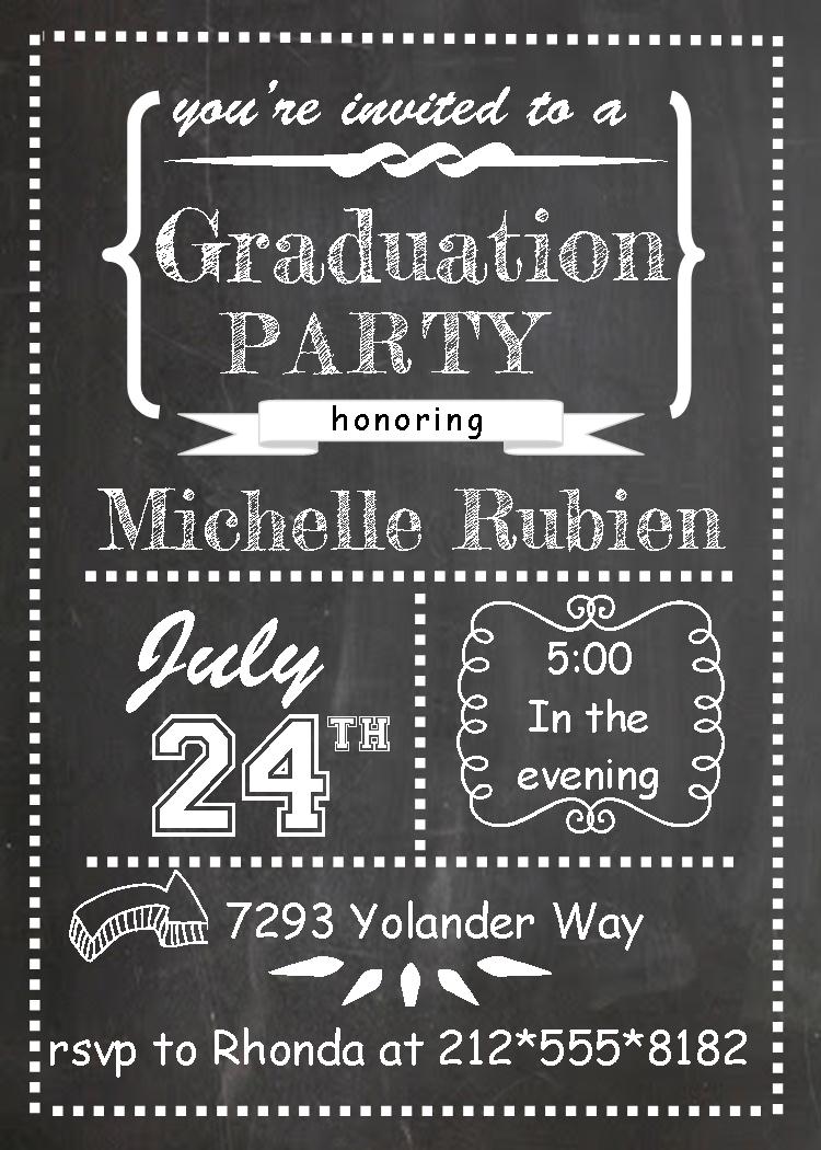 Graduation Party Invitations ~ High School Or College Graduation