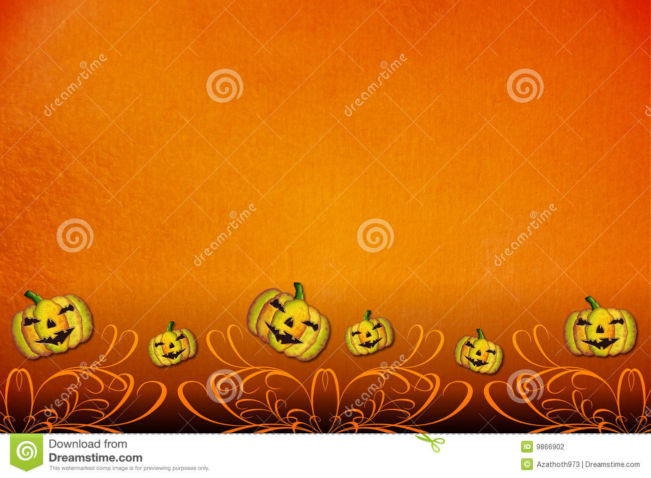 Halloween Party Invitation Template Stock Photography
