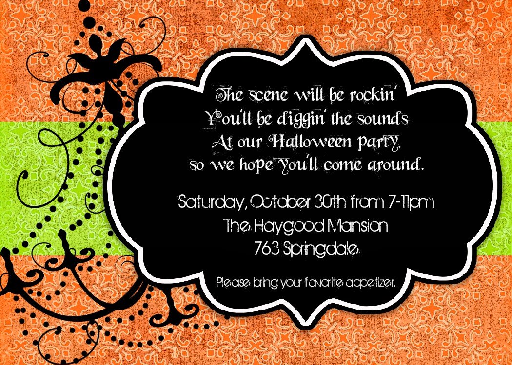 Halloween Party Invitation Wording Pictures About Halloween Party