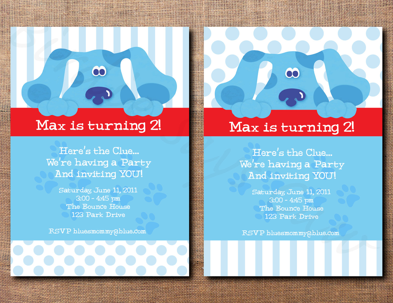 Items Similar To Blues Clues Printable Birthday Party Bubble