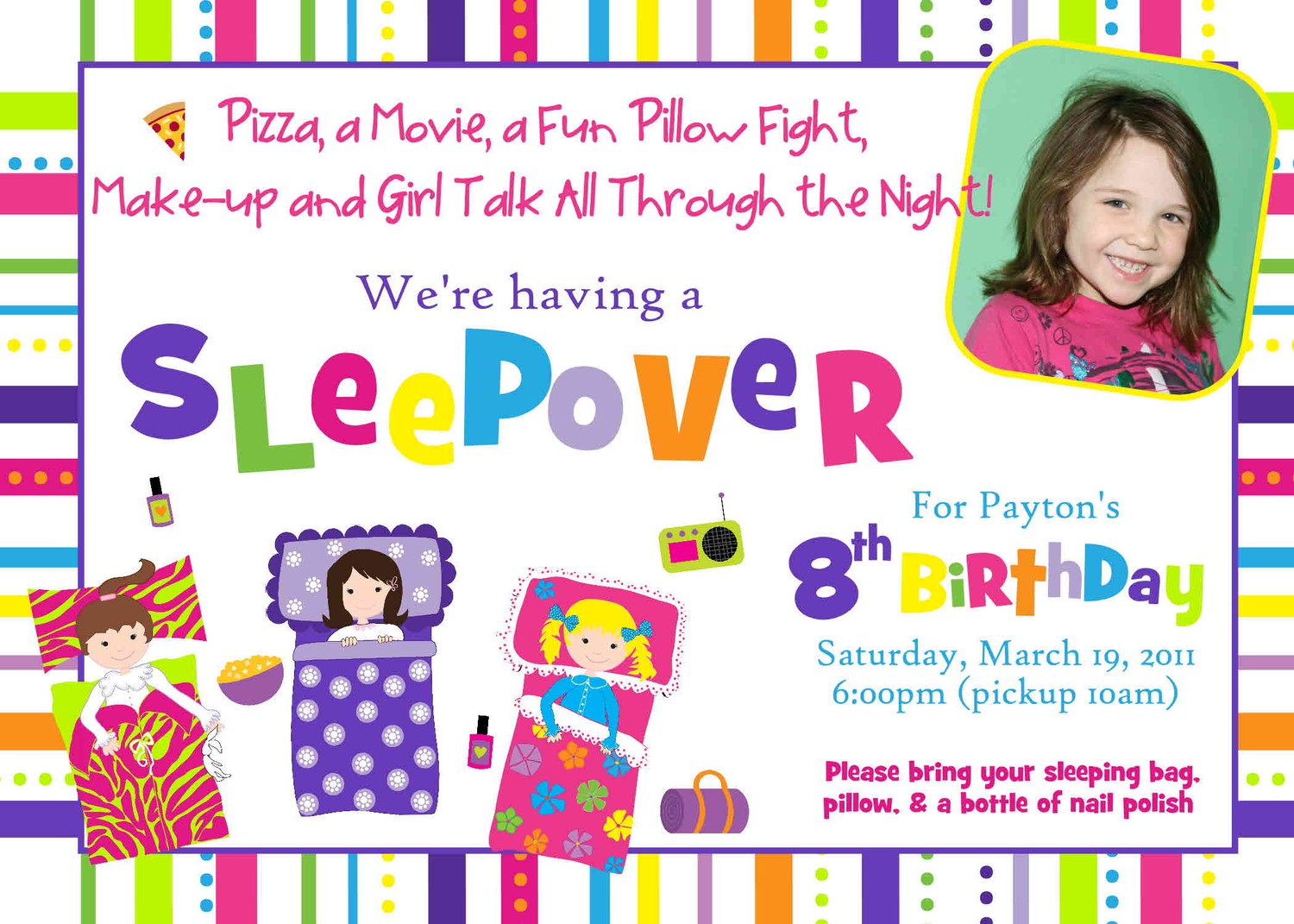 Kids Free Printable Party Invitations