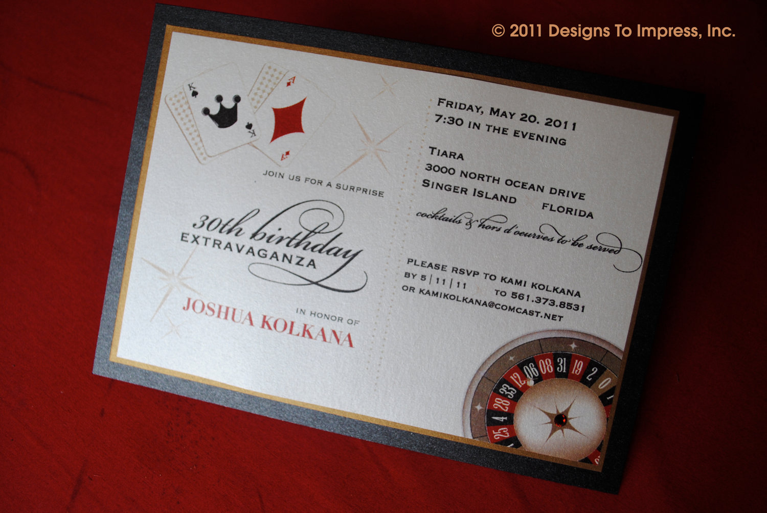 Las Vegas Party Invitations