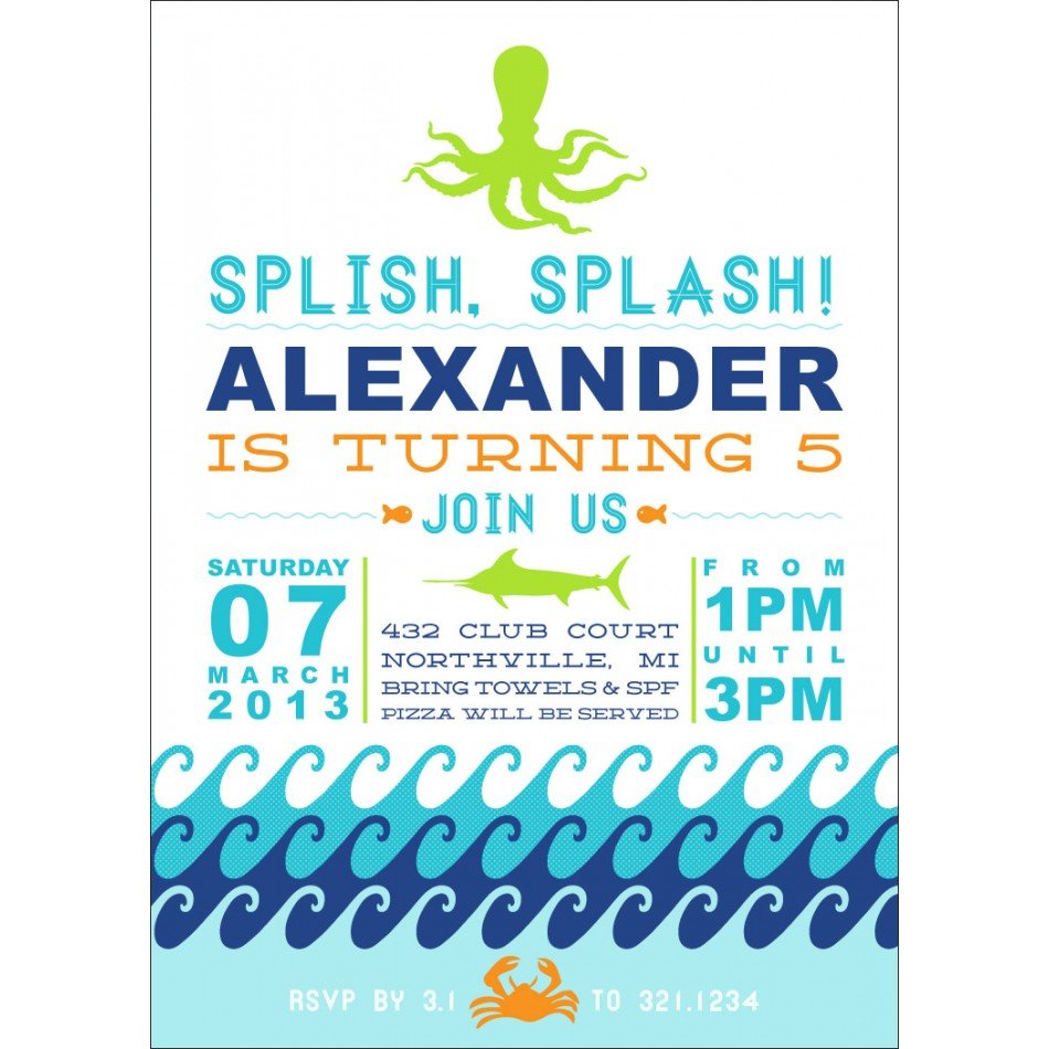 Lovely Pool Party Invitations For Teens All Grand Invitations