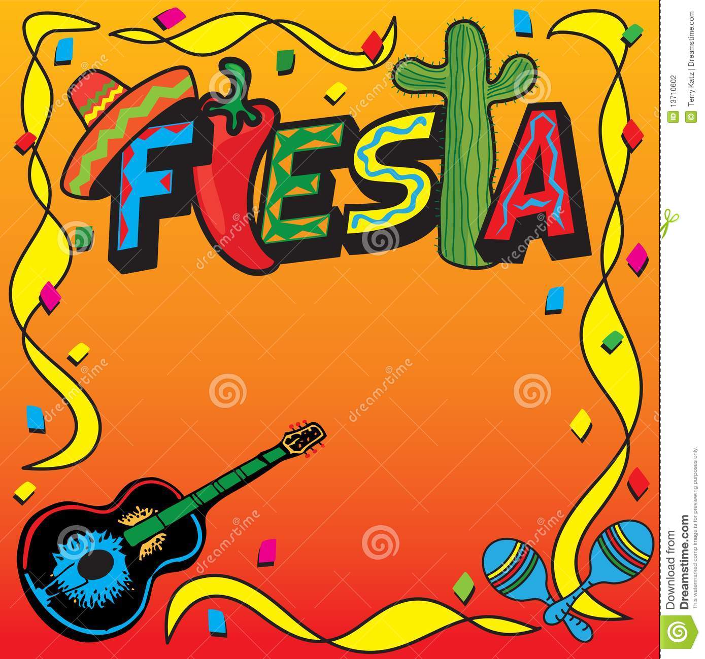 Mexican Fiesta Party Invitation Stock Photography