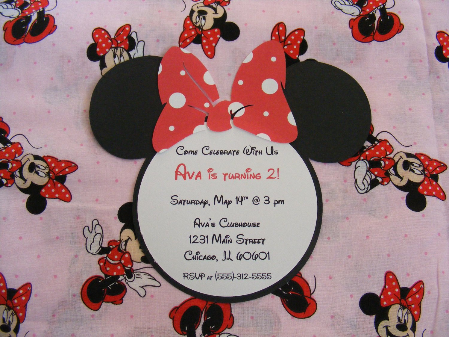Minnie Mouse Invitations Minnie Birthday By Whimsycreationsbyann