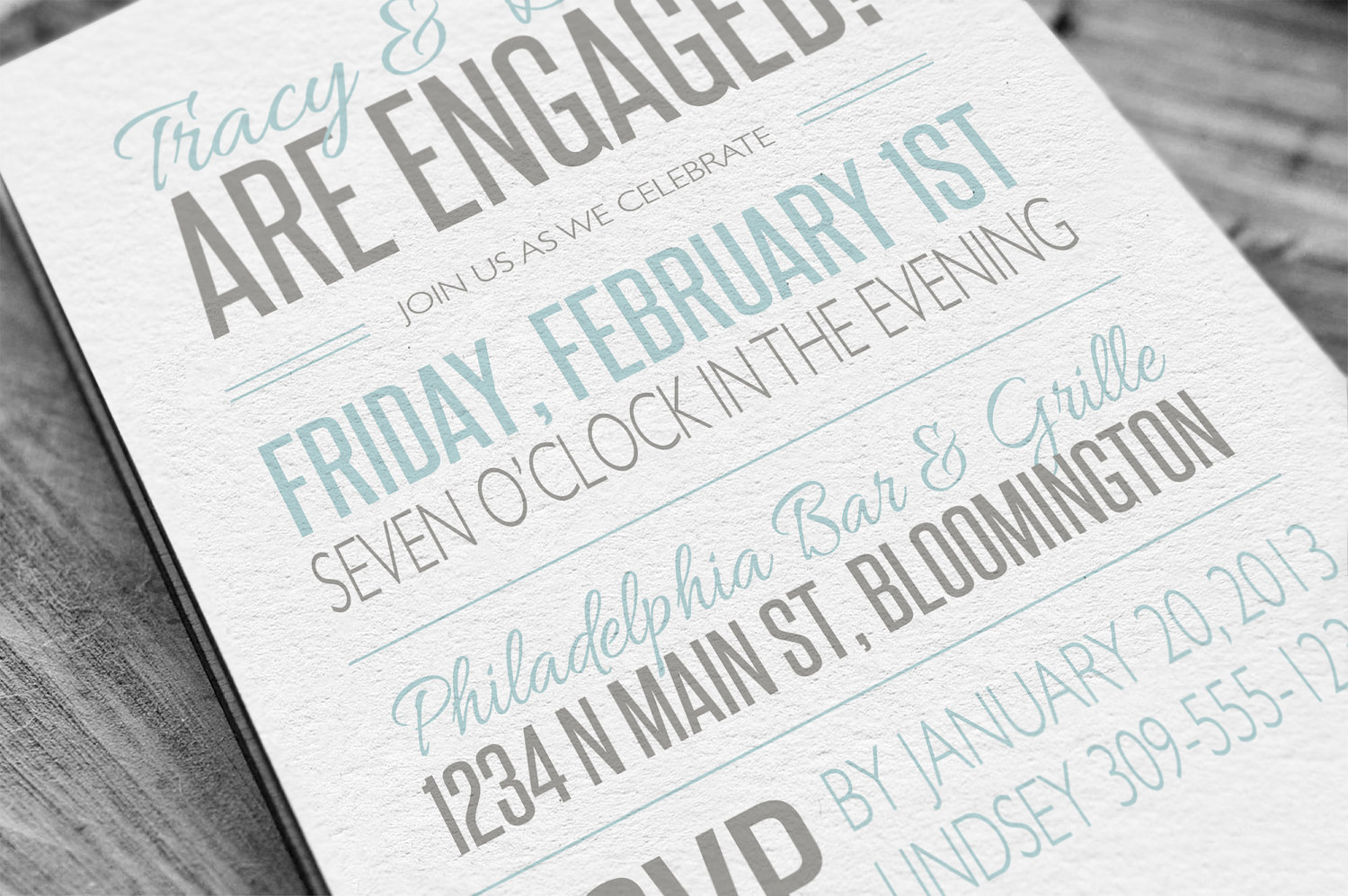 Modern Casual Engagement Party Invitation By Lashepherd On Etsy