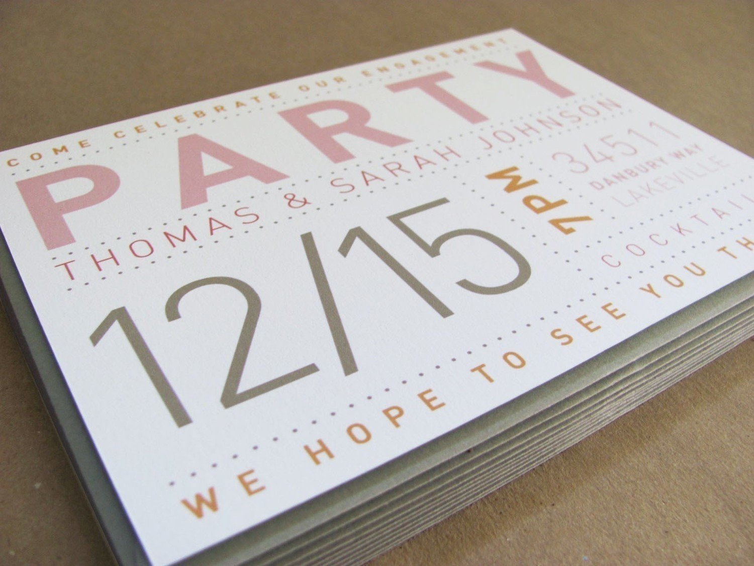 Modern Typography Party Invitation Birthday By Mtaylordesignco