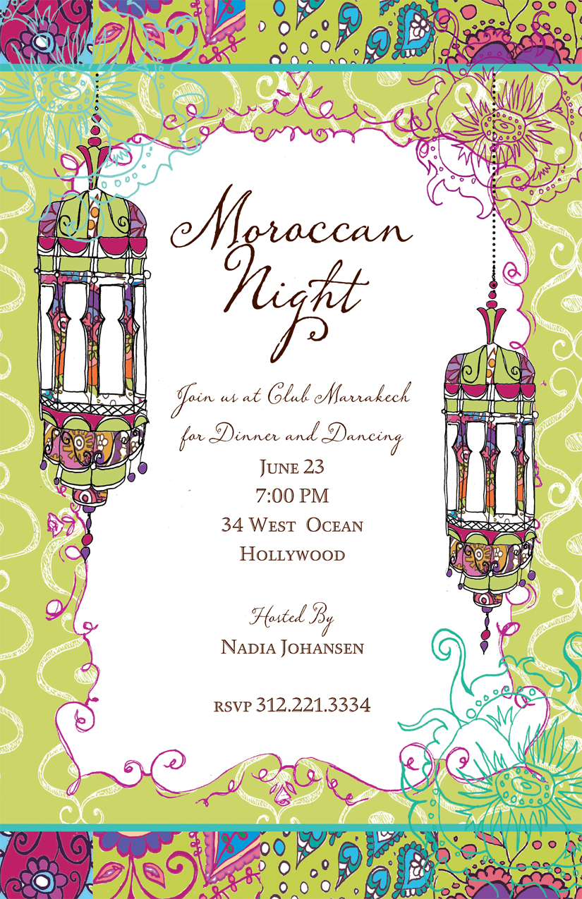 Moroccan Nights Invitation