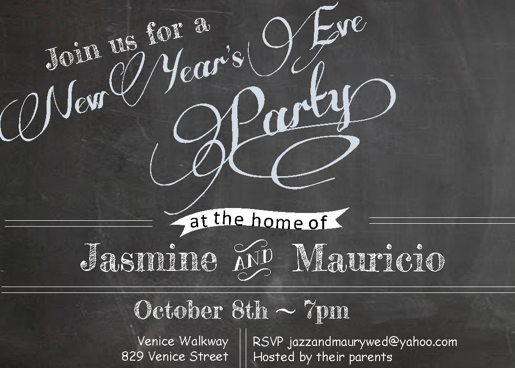 New Year's Eve Party Invitations 2018