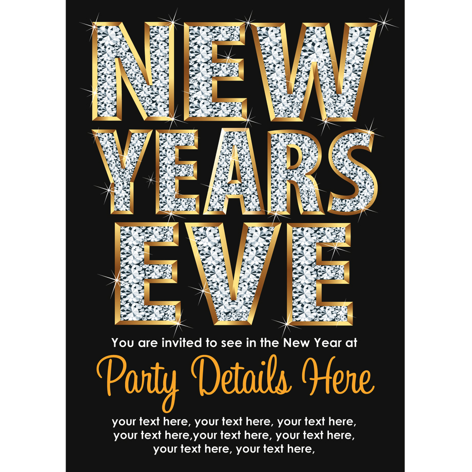 New Years Party Invitations