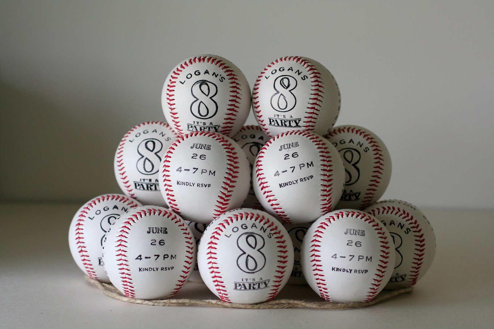 Notable Nest  Baseball Party Invitations