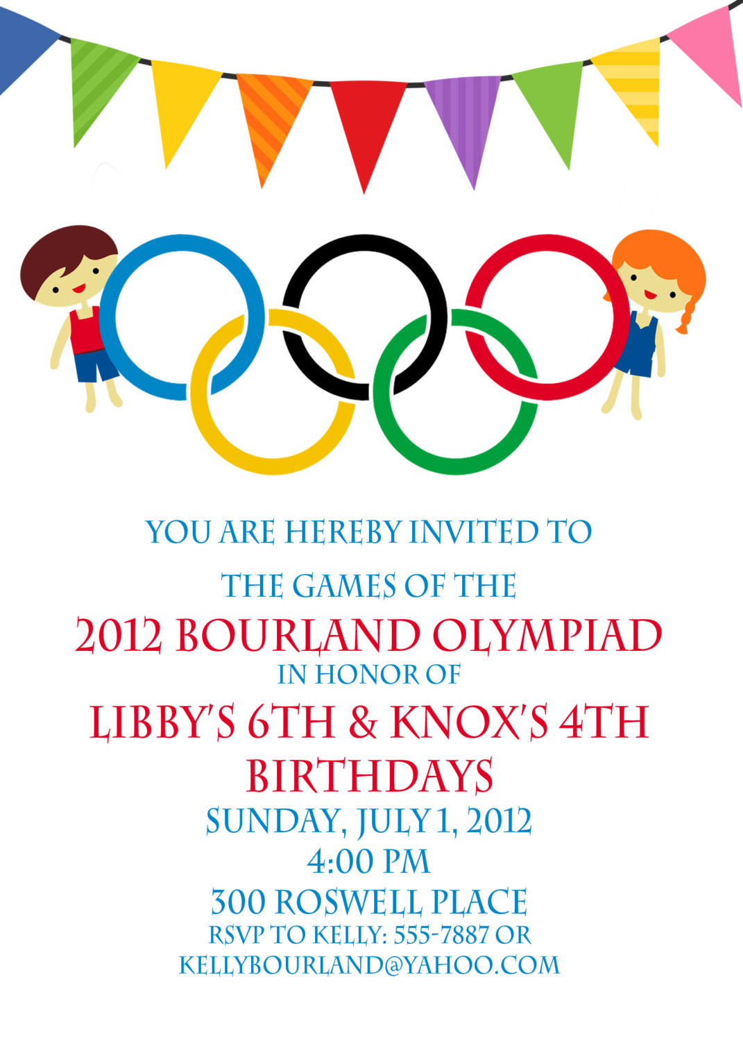 Olympic Party Invitation
