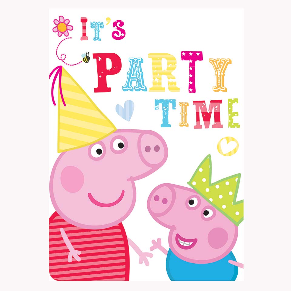 Peppa Pig Party Invitations
