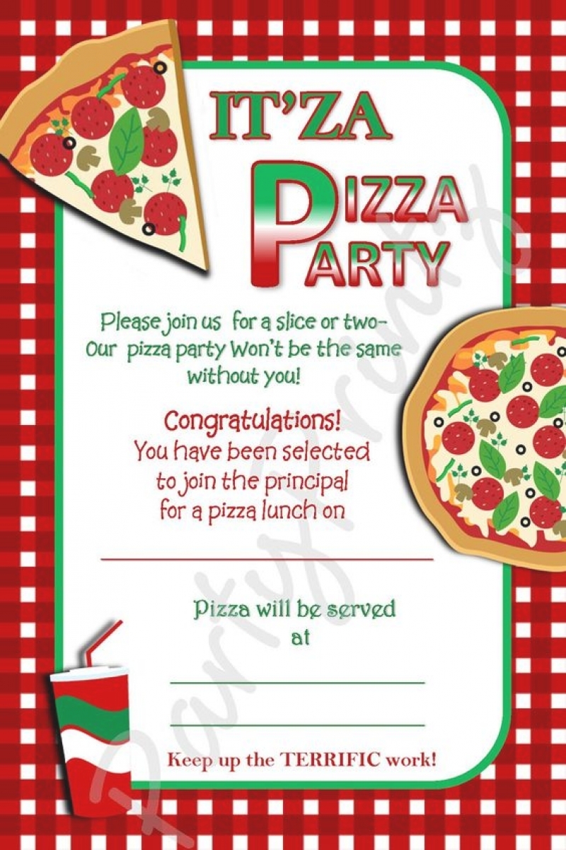 Pizza Party Invitation