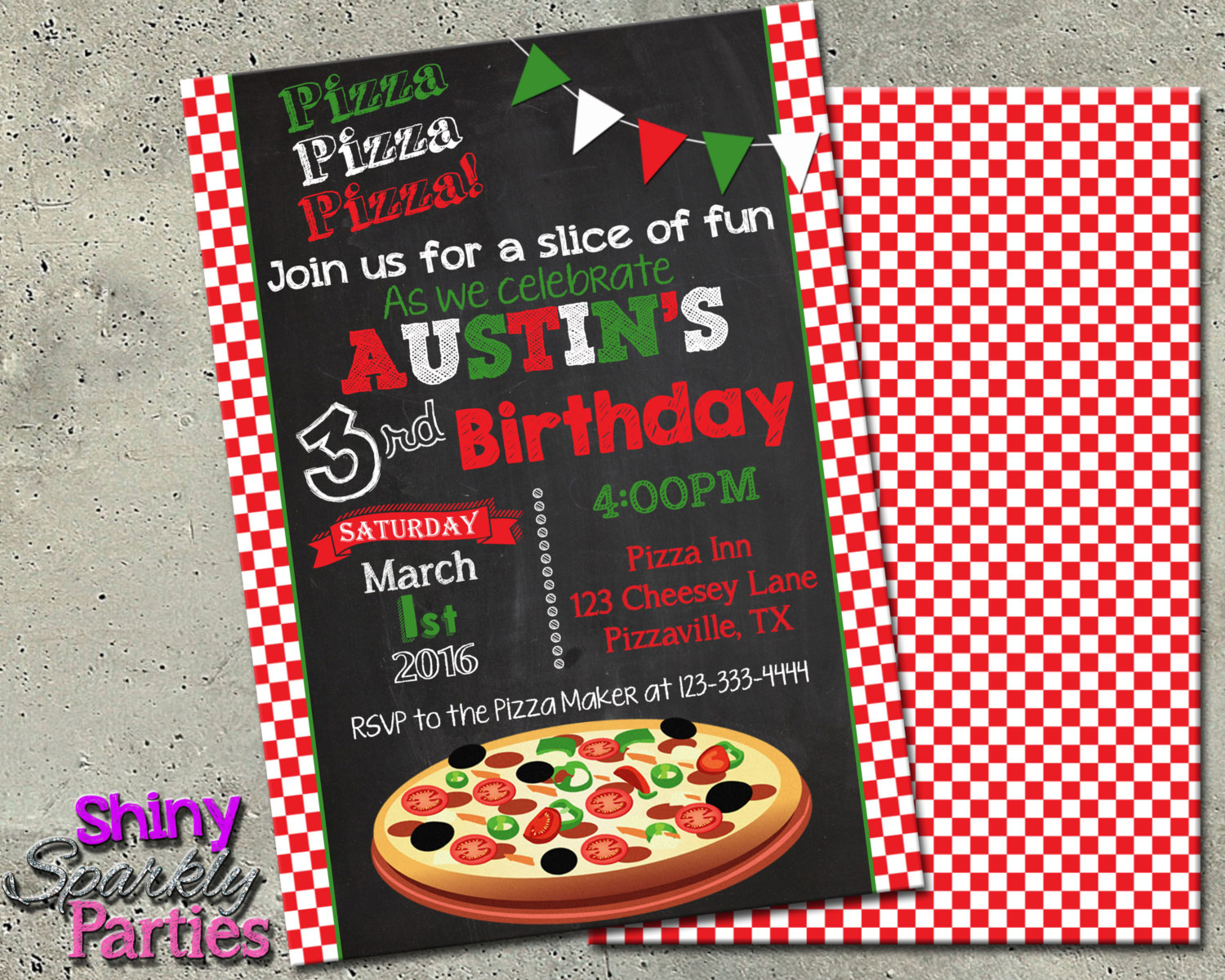 Pizza Party Invite