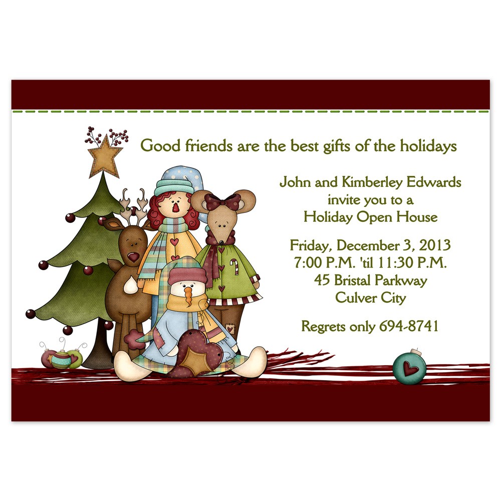 Printable Christmas Party Invitation Template