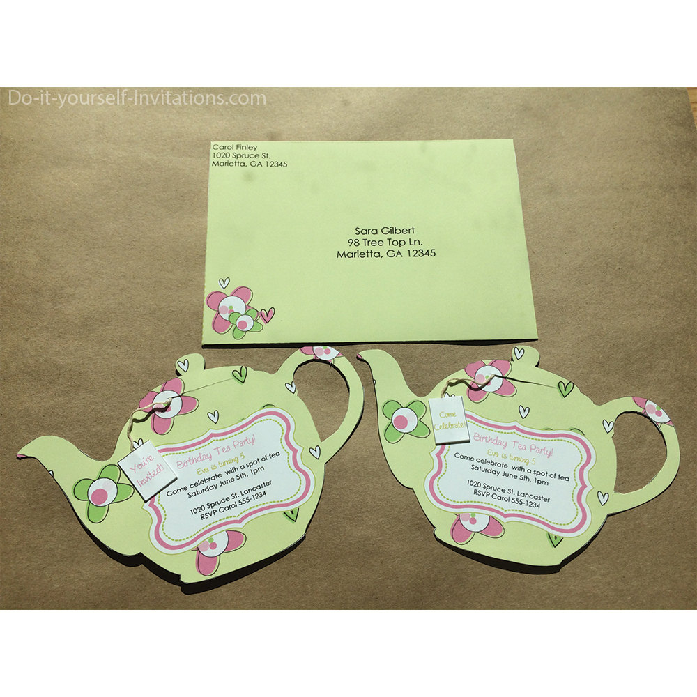Printable Tea Party Invitation
