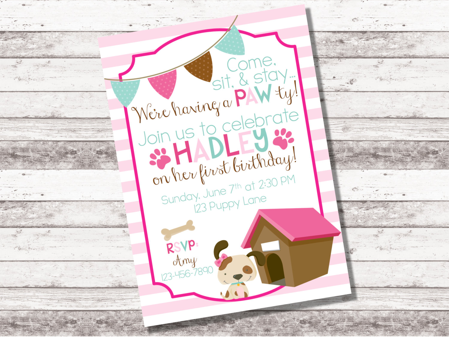 Puppy Party Invite