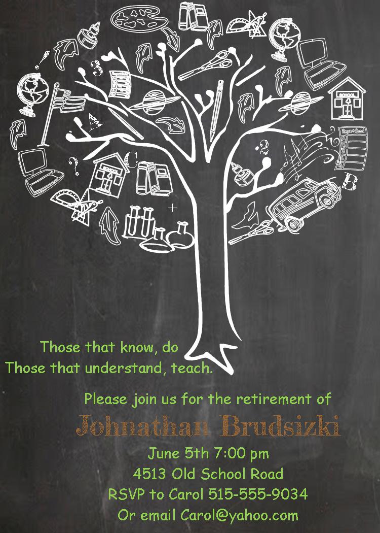 Retirement Party Invitations Custom Designed New For Spring 2017