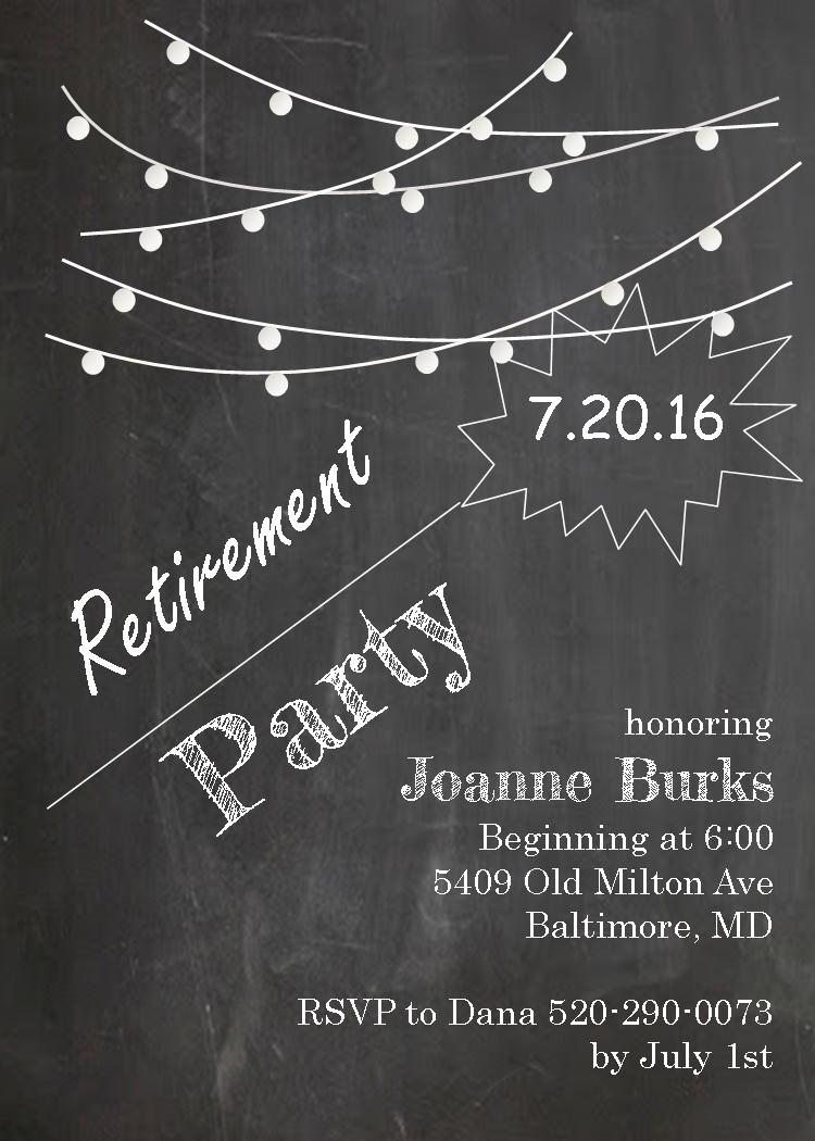 Retirement Party Invitations Custom Designed New For Spring 2017