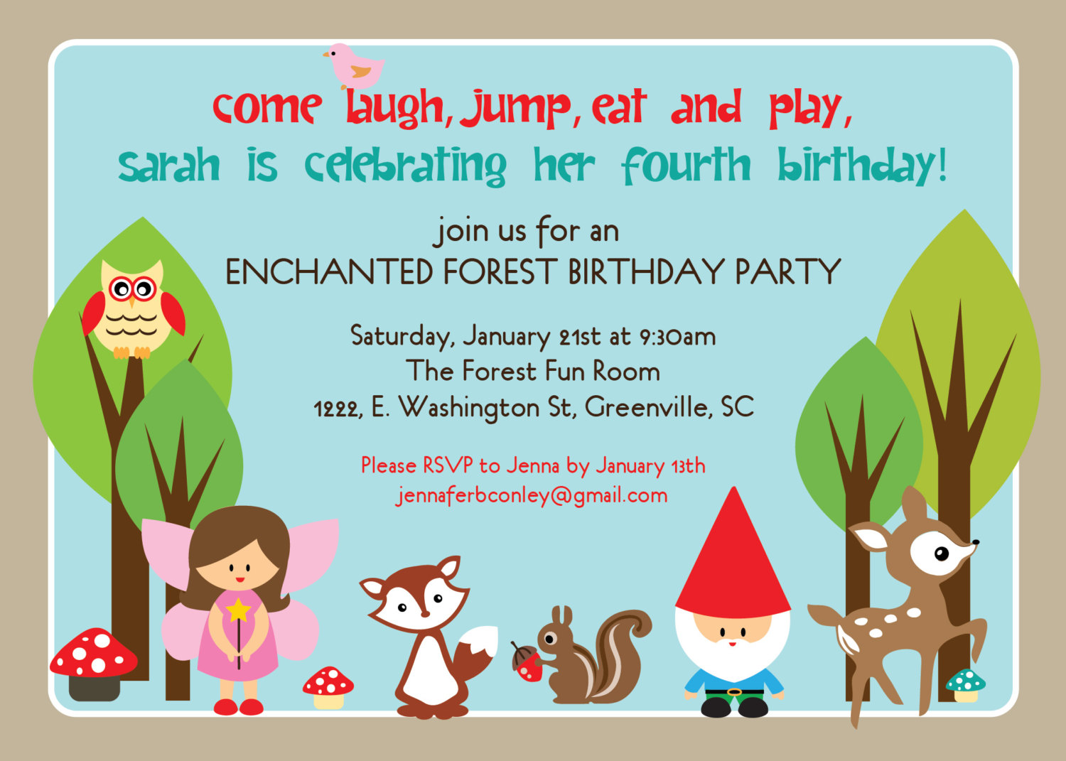 Sample Invitations For Birthday Party