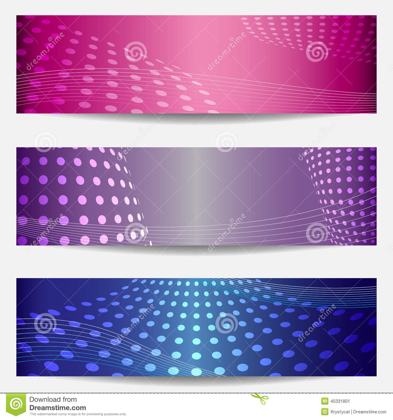 Set Of Three Templates For Disco Party Invitations Stock Vector