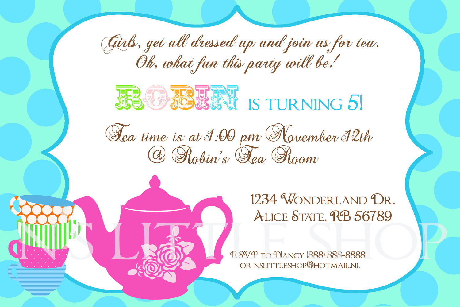 Simple Birthday Party Invitation Message