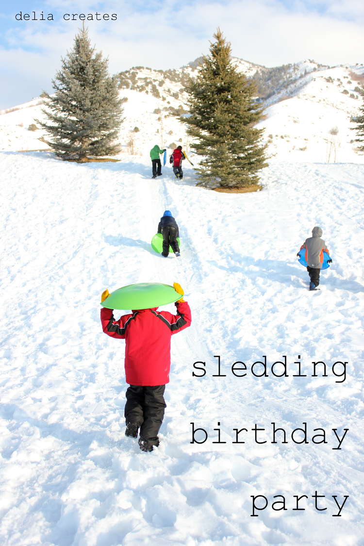 Sledding Birthday Party