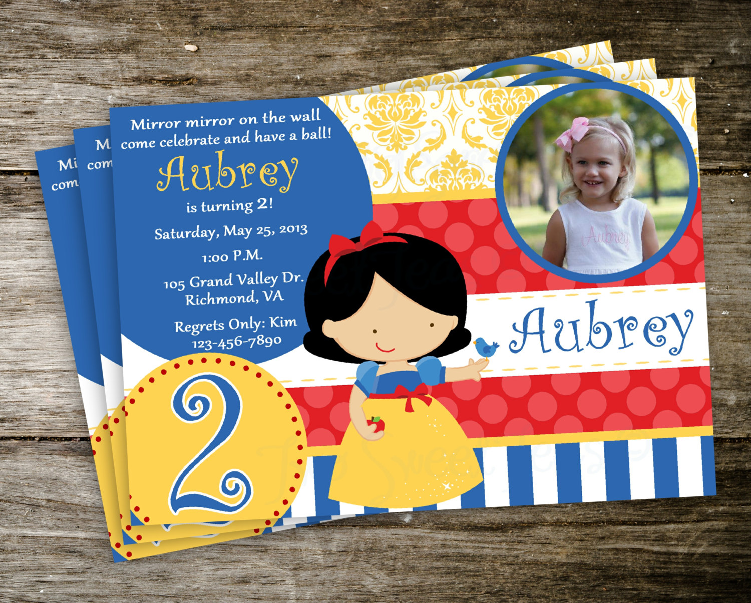 Snow White And The 7 Dwarfs Disney Princess Photo Birthday Party