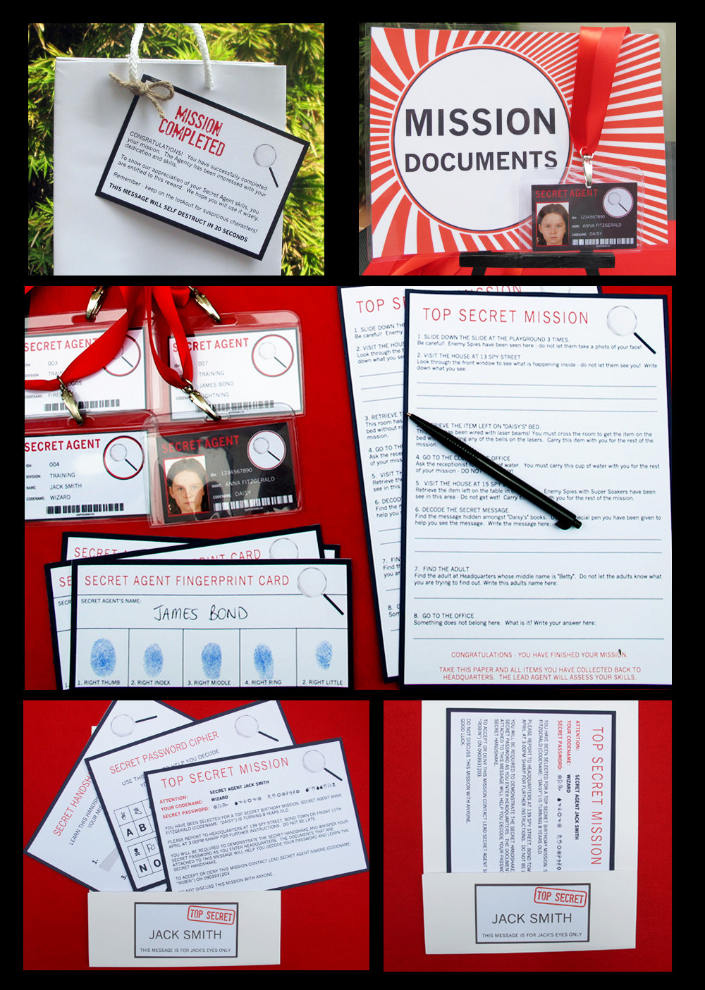 Spy Party Invitations & Decorations