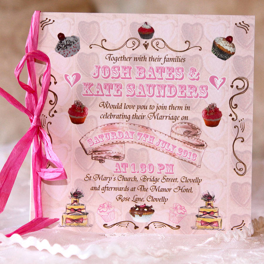 Tea Party Wedding Invitations