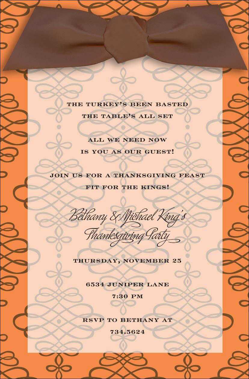 Thanksgiving Invitations