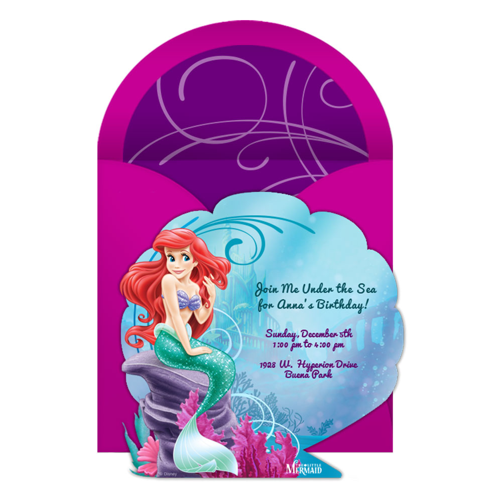 The Little Mermaid Party Online Invitation