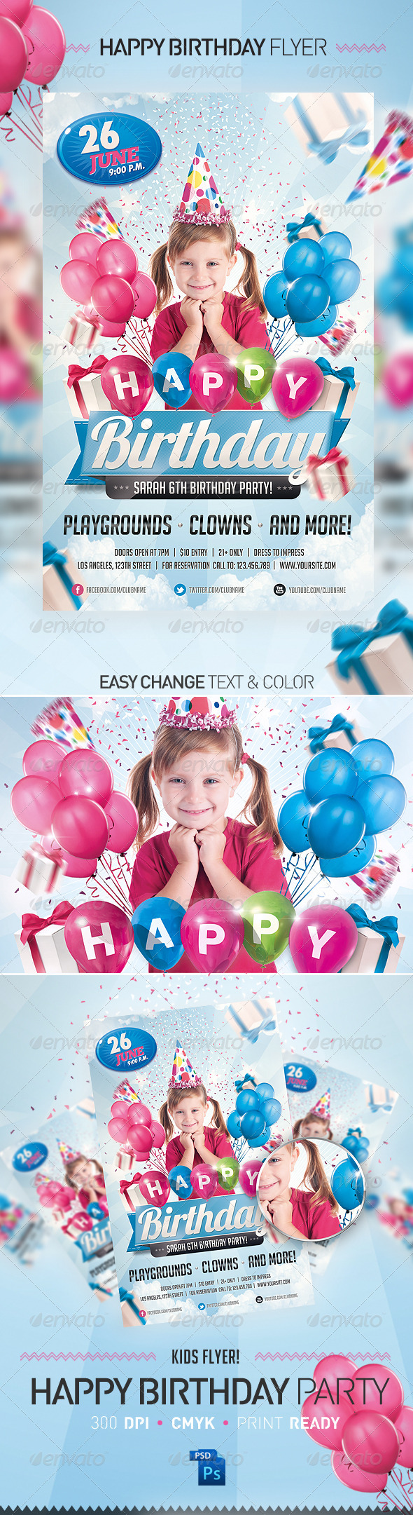 The Rainbow Flyer Template